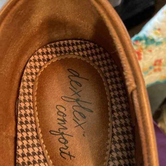 Dexflex comfort, brown loafers with buckle size 9W - Picture 3 of 6